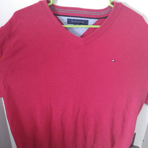Tommy Hilfiger mens red sweater